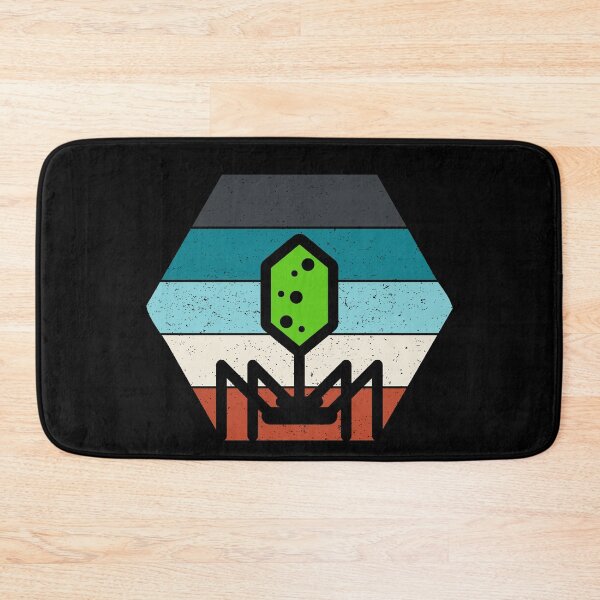 Item preview, HEXAGON RETRO VINTAGE TEXTURED SUNSET PHAGE BACTERIOPHAGE designed and sold by Hippiesole.