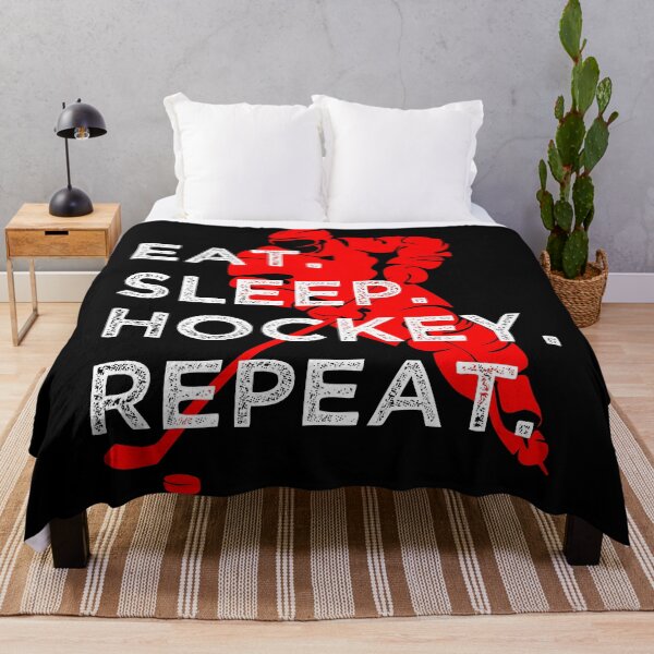 Item preview, Eat Sleep Hockey Repeat, Hockey Gift designed and sold by OdmiDesign.