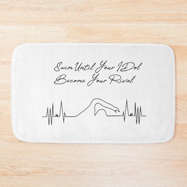 Item preview, swimming motivation quote designed and sold by PRINTED ..