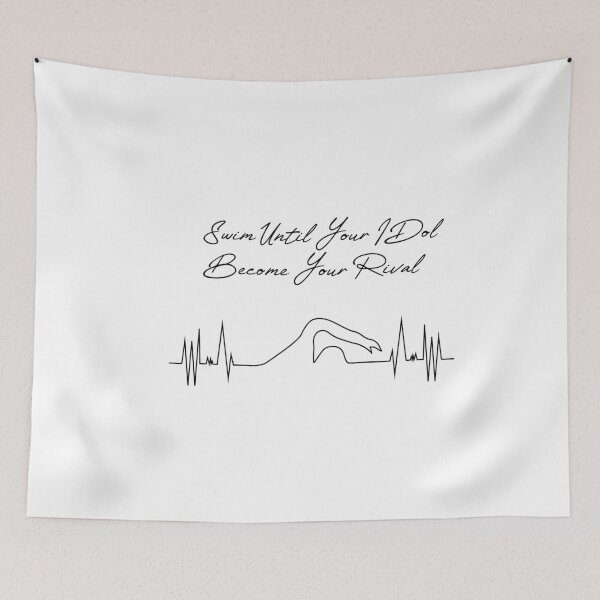 Item preview, swimming motivation quote designed and sold by PRINTED ..
