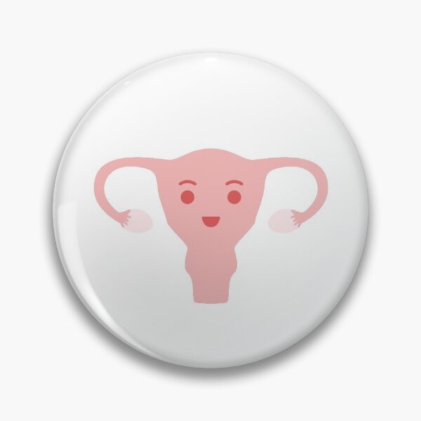 Item preview, Happy female reproductive system smiley designed and sold by SimplyAdrienne.