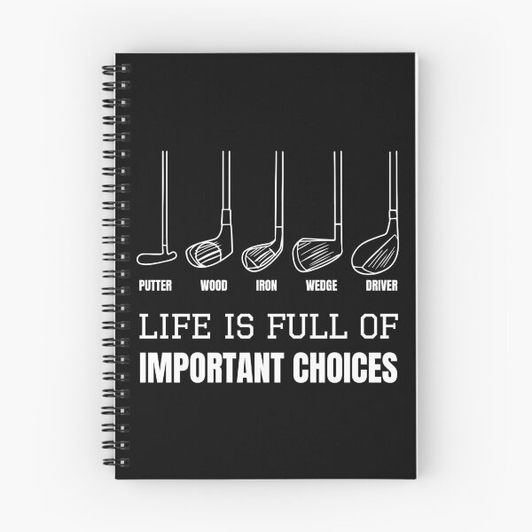 Item preview, Golf clubs life is full of important choices, Funny Golf gift designed and sold by OdmiDesign.