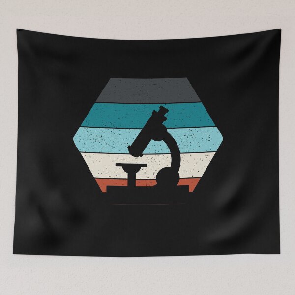 Item preview, HEXAGON RETRO VINTAGE TEXTURED SUNSET MICROSCOPE SCIENCE designed and sold by Hippiesole.