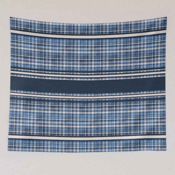 Item preview, Lumberjack Buffalo Plaid Blue & White Pattern designed and sold by bohefy.