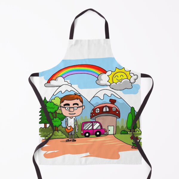 Item preview, Drawing landscape of a glass man and his house designed and sold by C2Hvectorist.