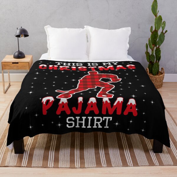 Item preview, Hochey Christams Pajamas, Funny snow xmas ice hockey designed and sold by OdmiDesign.