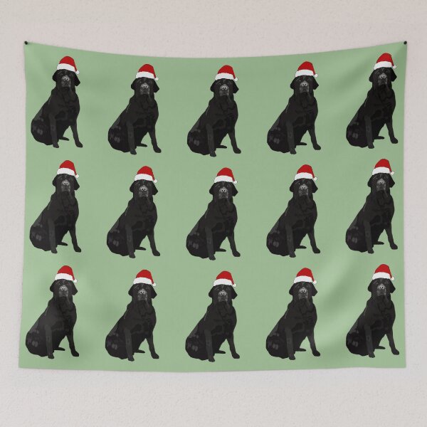 Item preview, Black Lab with Santa Hat designed and sold by kaylanettleton.