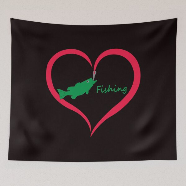 Item preview, Heart Fishing designed and sold by JAZTshirt.