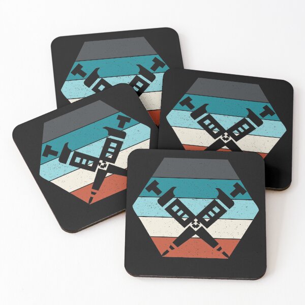 Item preview, HEXAGON RETRO VINTAGE TEXTURED SUNSET PIPETTES designed and sold by Hippiesole.