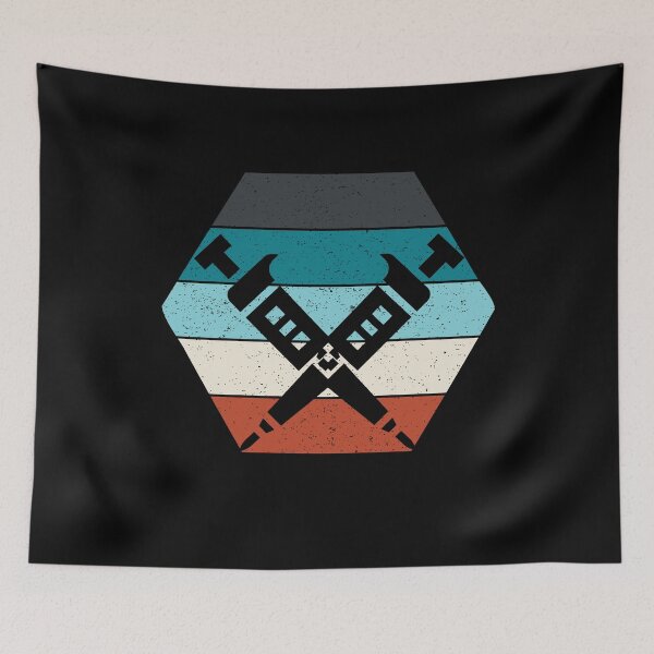 Item preview, HEXAGON RETRO VINTAGE TEXTURED SUNSET PIPETTES designed and sold by Hippiesole.