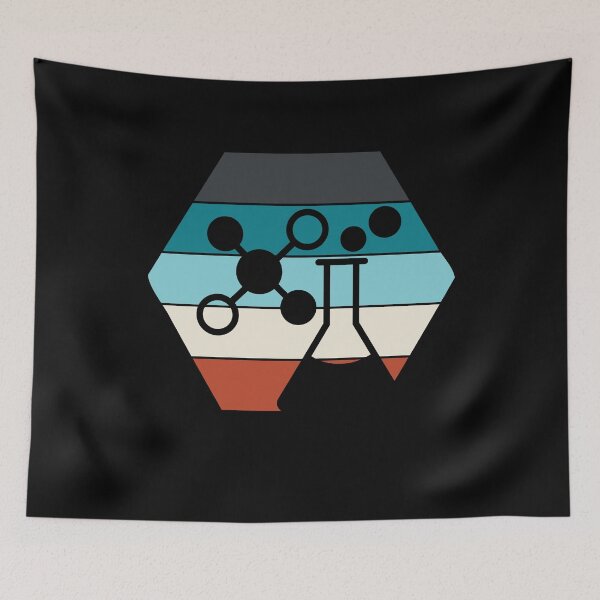Artikelvorschau, HEXAGON RETRO VINTAGE SUNSET CHEMISTRY FLASK entworfen und verkauft von Hippiesole.