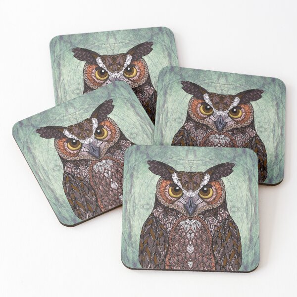 Item preview, Great Horned Owl designed and sold by artlovepassion.