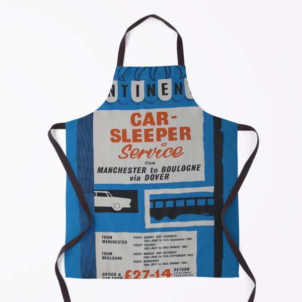 Item preview, retro classic Car Sleeper Serivce poster designed and sold by CorasPosters.