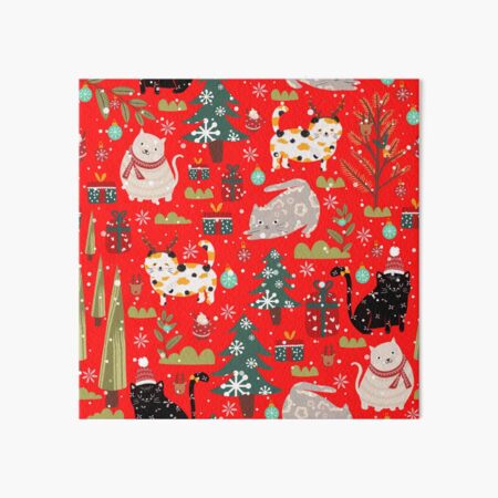 Merry CATmas Art Board Print