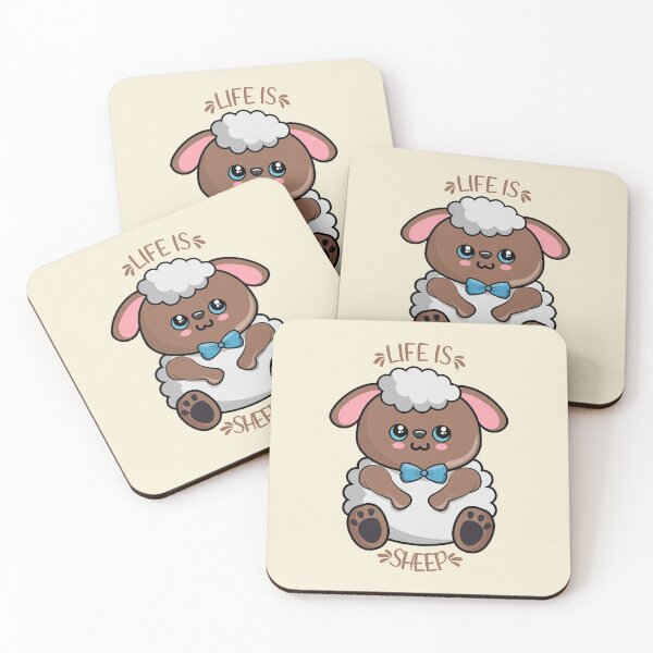 Item preview, Life is Sheep Kawaii sheep designed and sold by KawaiiPark.