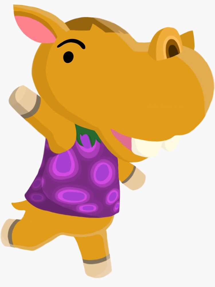 "Bubbles ACNH Sticker" Sticker for Sale by kikapup Redbubble