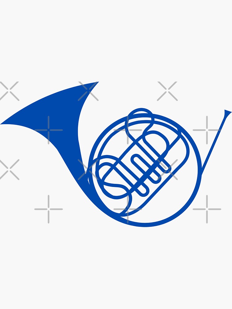 "Blue French Horn How I Met Your Mother" Sticker by niamhconte Redbubble