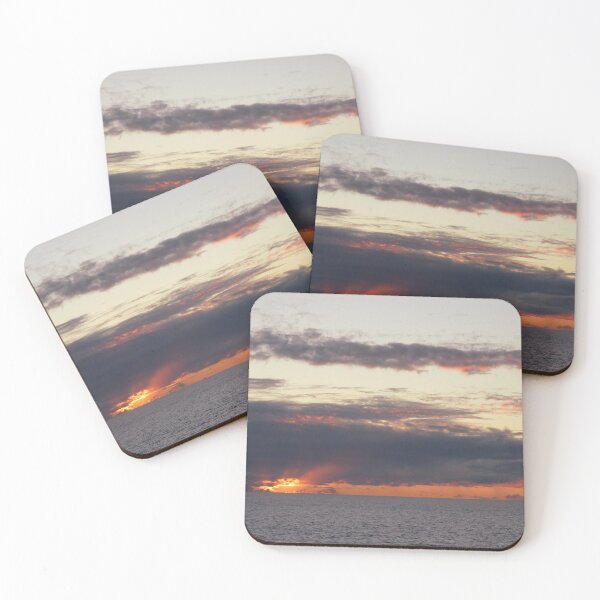 Item preview, Cloudy red sunset in Hawaii designed and sold by Laurence Bruneau.