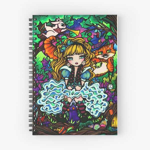Item preview, Alice in Wonderland with Cheshire Cat Fantasy Art designed and sold by hannahlynnart.