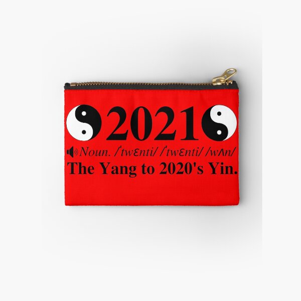 Item preview, 2021: The Yang To 2020's Yin. Clever New Years Definition. Red Background. designed and sold by mind-illusions.