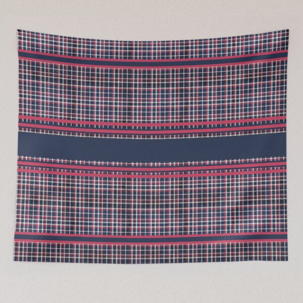 Item preview, Lumberjack Buffalo Plaid Red & Blue Pattern designed and sold by bohefy.