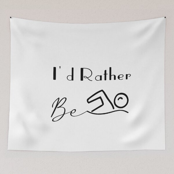Item preview, i'd rather be swimming designed and sold by PRINTED ..