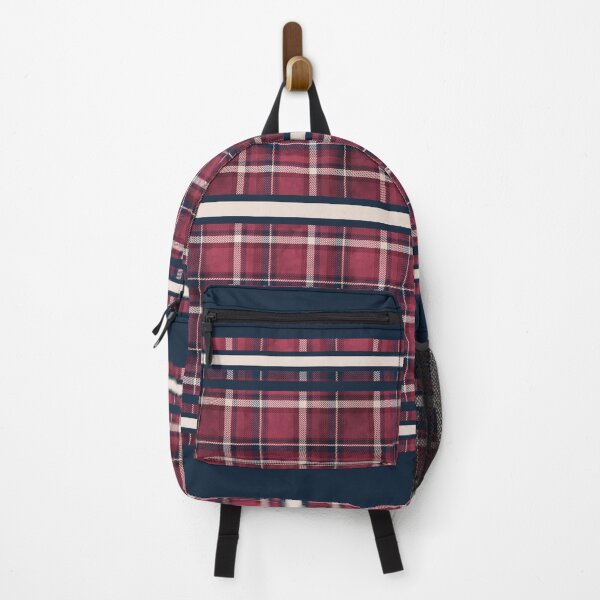 Item preview, Lumberjack Buffalo Plaid Red & Blue Pattern designed and sold by bohefy.