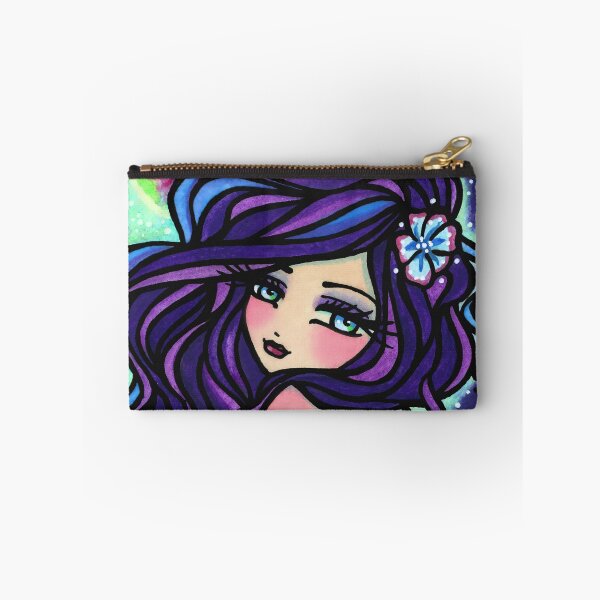 Item preview, Fairy with Purple Hair Whimsical Moon Glow Fantasy Art designed and sold by hannahlynnart.