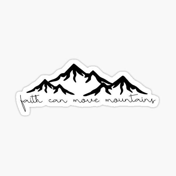 Faith Can Move Mountains Inspirational Bible Verse Water Resistant  Temporary Tattoo Set Fake Body Art Collection  White  Walmartcom