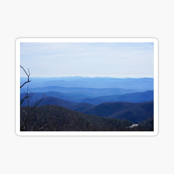 Blue Ridge Mountain Landscape Sticker