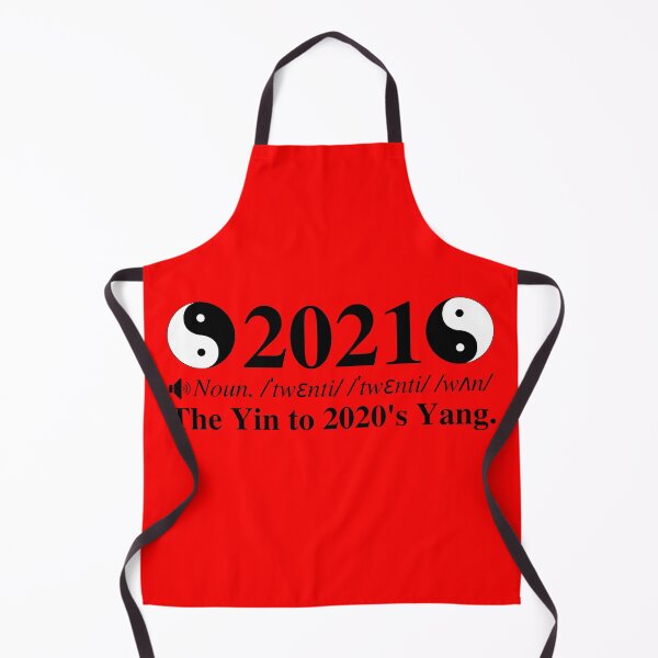 Item preview, 2021: The Yin To 2020's Yang. Clever 2021 New Years And Chinese New Years Definition. Red Background. designed and sold by mind-illusions.