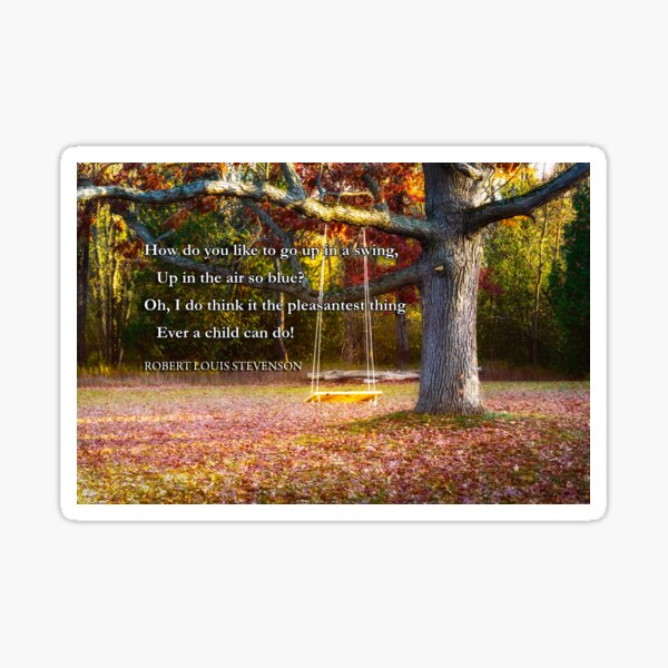 Item preview, Tree Swing Poem designed and sold by Robert Alsop.