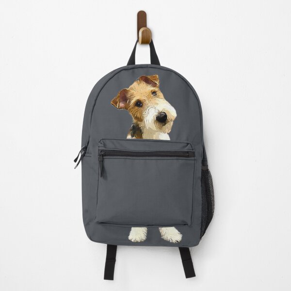 Vista previa del artículo con la obra «Inclinación de la cabeza del Fox Terrier de pelo duro», diseñado y vendido por ElegantCat.