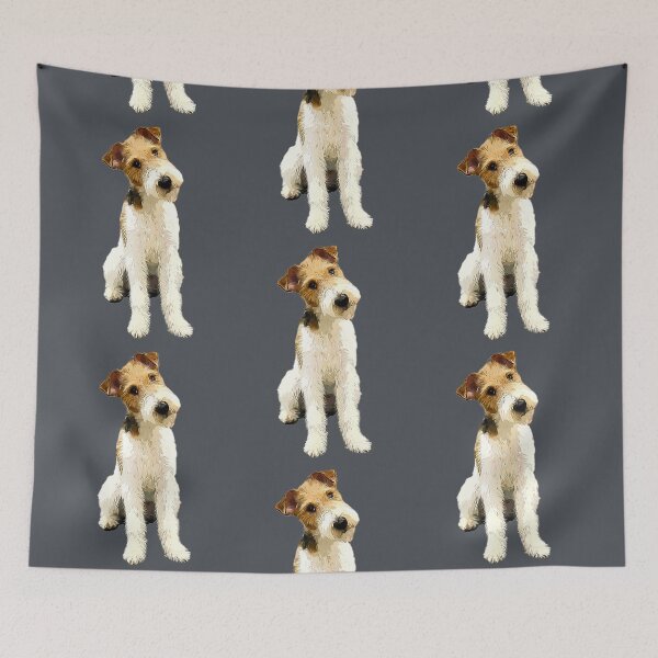 Item preview, Wire Fox Terrier Head Tilt designed and sold by ElegantCat.