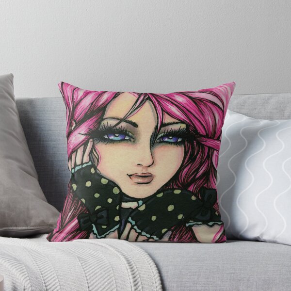 Item preview, Fairy with Pink Hair Whimsical Fantasy Art by Hannah Lynn designed and sold by hannahlynnart.
