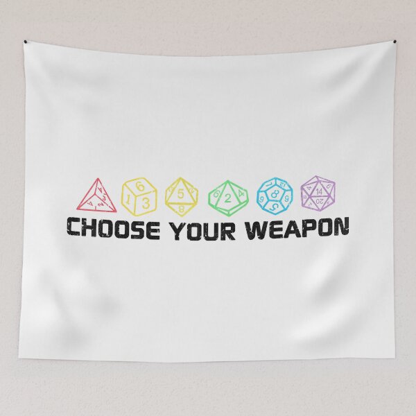 Item preview, Dungeons Dragons Choose Your Weapon designed and sold by SulkyWiser.