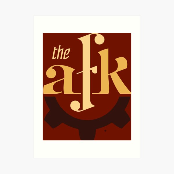 AFK Modern Logo Art Print
