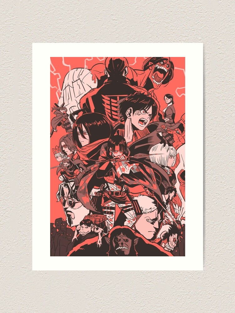 Alternate view of attack the titans Art Print