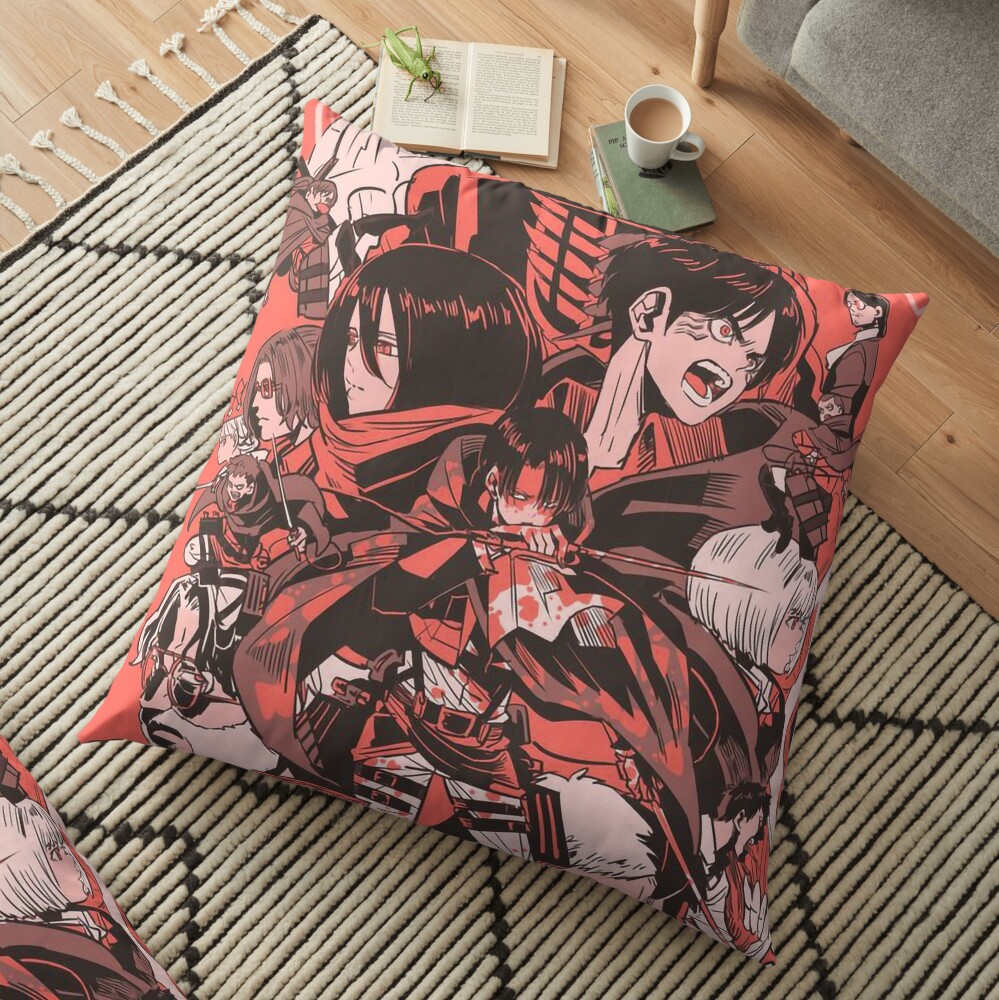 attack the titans Floor Pillow