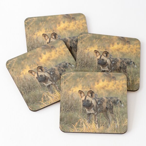 Item preview, Arican Wild Dog portrait designed and sold by Christine Crosby - Sunlight Inspirations.
