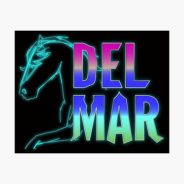 Del Mar, California 80's style Photographic Print