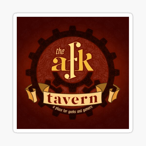 AFK Tavern Filigree Logo Sticker