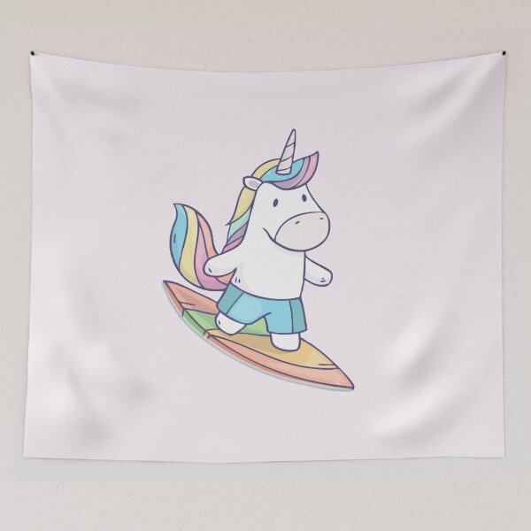 Item preview, Surfing Unicorn designed and sold by Aroha Designs.