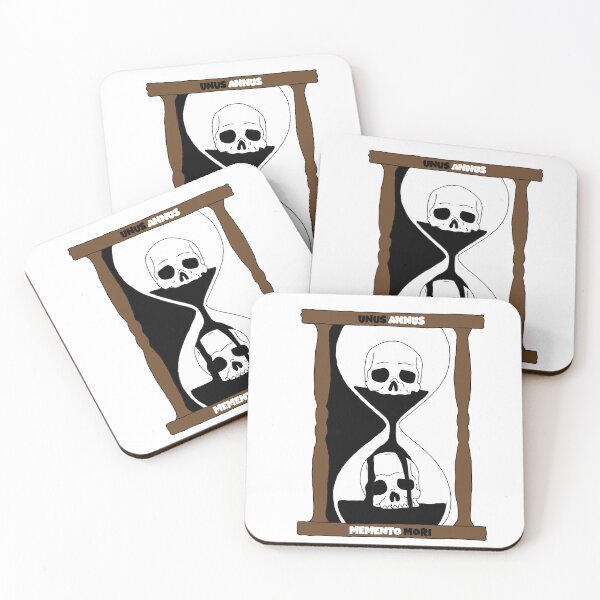 Item preview, Unus Annus Memento Mori Skull hourglass designed and sold by lexlshop.