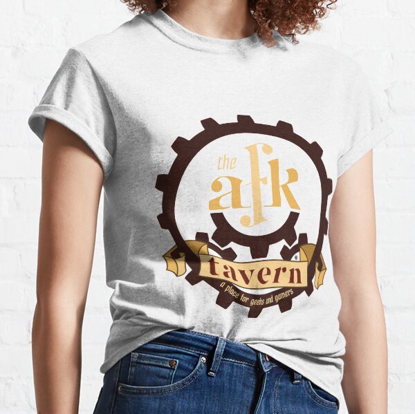 AFK Tavern Round Logo Classic T-Shirt