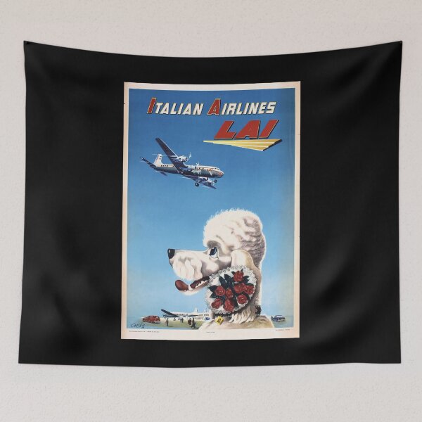 Item preview, retro classic Lai Italian Airlines poster designed and sold by CorasPosters.