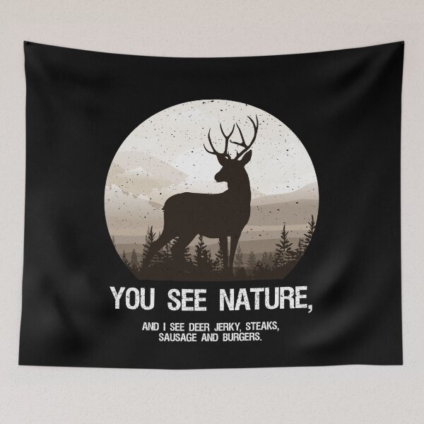 Item preview, Funny Hunting Deer, You See Nature , Wildlife Hunting Time  designed and sold by OdmiDesign.