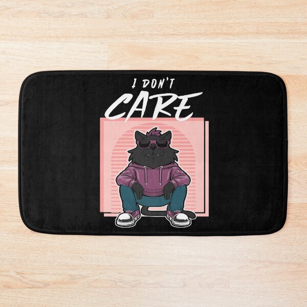Item preview, I Don't Care, Chillin Cat designed and sold by Cute  Pawz.