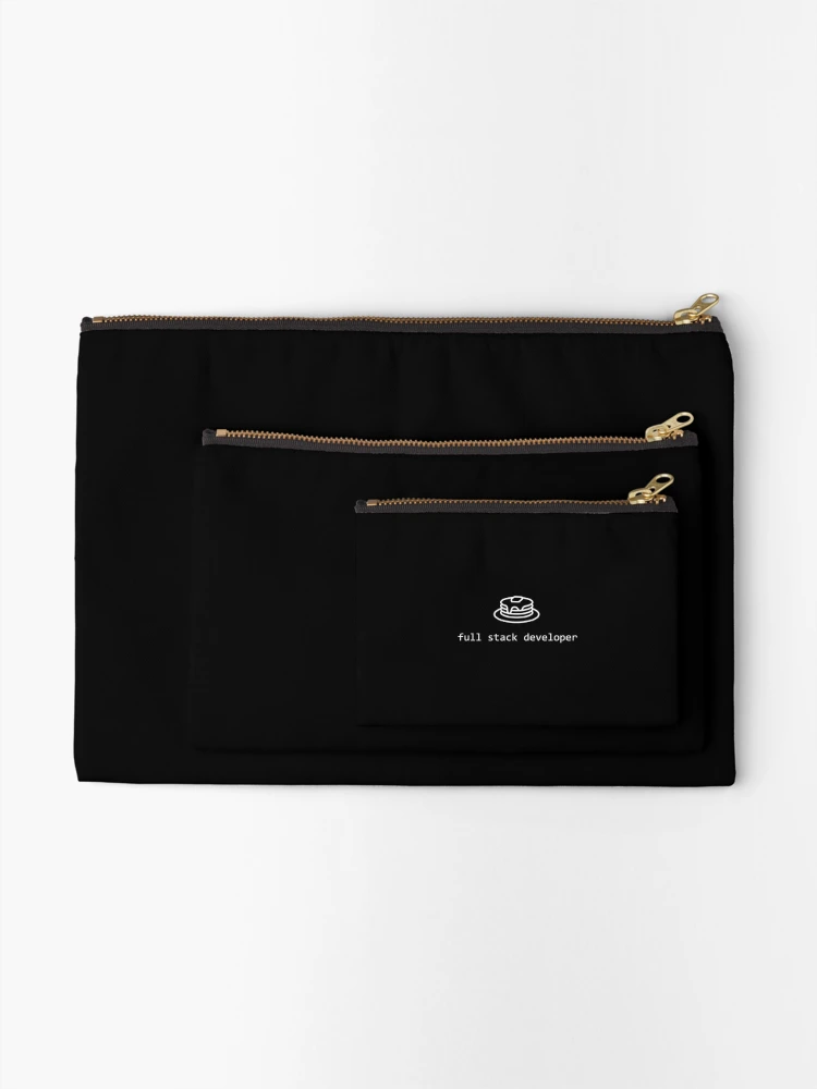 Thumbnail 2 of 4, Zipper Pouch, Full Stack Developer Programmer Design designed and sold by noirty.