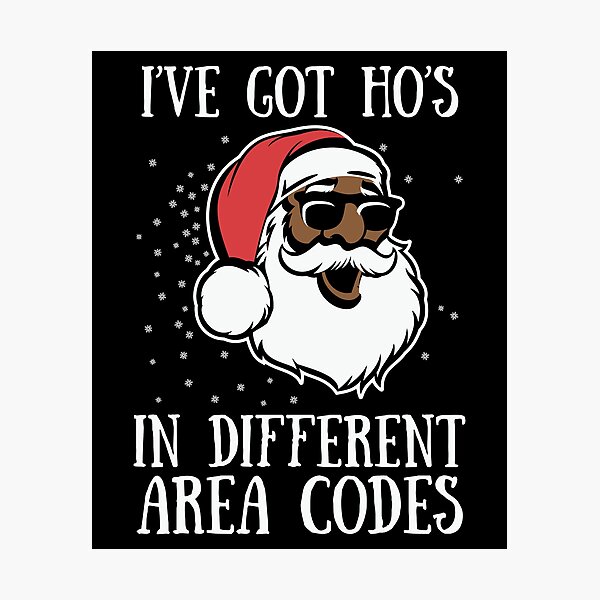 Item preview, Brown Ho's in Different Area Codes Funny Christmas designed and sold by JonesWorldOrder.